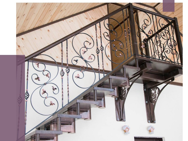 Кованые лестницы в Троицке от 80426 руб. под ключ
