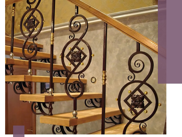 Изготовление кованых лестниц под ключ в Троицке