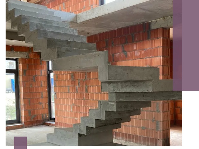 Изготовление бетонных лестниц под ключ в Троицке