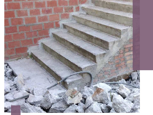 Демонтаж бетонных лестниц в Троицке: быстро и безопасно