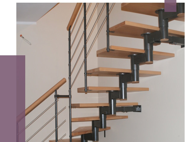 Изготовление модульных лестниц в Троицке от 11600 руб. 