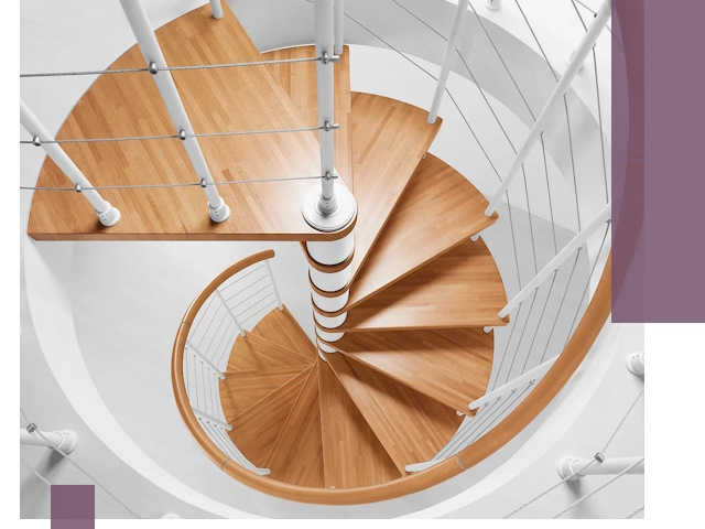 Изготовление винтовых лестниц под ключ в Троицке