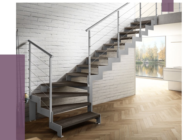 Г-образные лестницы под ключ в Троицке от 37377 руб. | ПРОЛЁТ-Трц