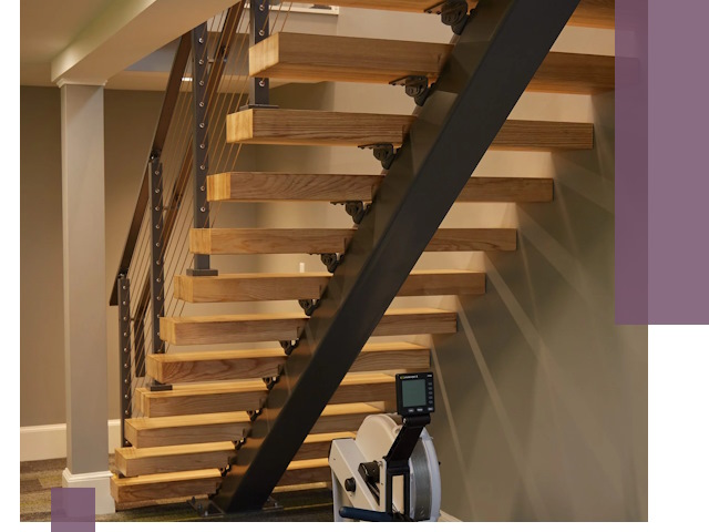 Лестницы на монокосоурах под ключ в Троицке - изготовление и монтаж