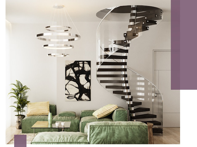 Лестницы для двухуровневой квартиры в Троицке — изготовление и монтаж