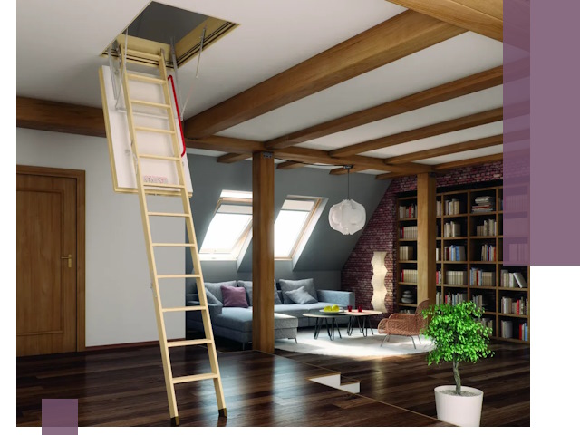 Чердачные лестницы под ключ в Троицке: изготовление и монтаж