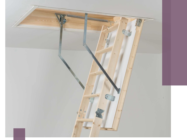 Установка чердачной лестницы под ключ в Троицке