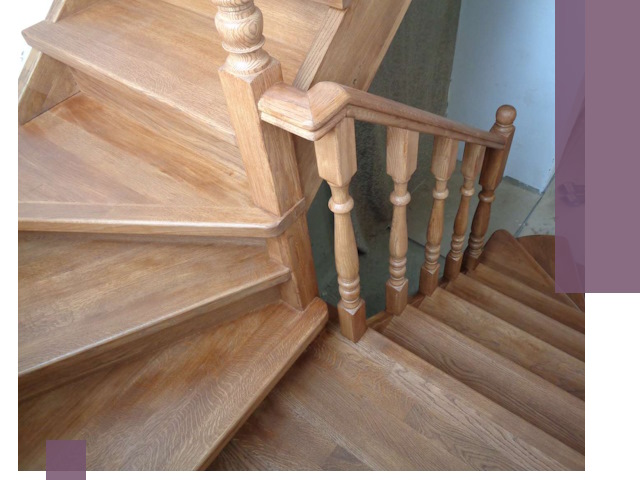 Дубовые лестницы под ключ в Троицке: изготовление и монтаж