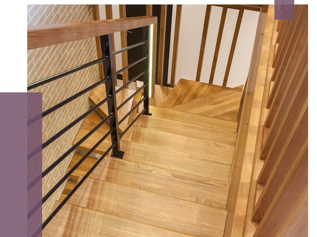 Лестницы из ясеня в Троицке под ключ от 10105 руб. 