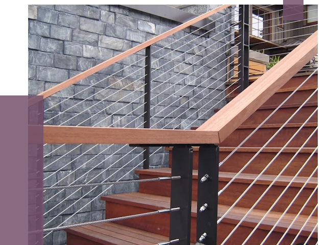 Тросовые перила под ключ в Троицке от 7836 руб.