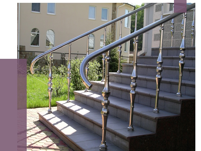 Перила для крыльца в Троицке от 10827 руб. — монтаж ПРОЛЁТ-Трц