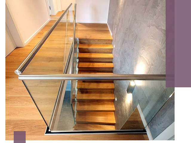 Перила для лестницы в доме — изготовление и монтаж в Троицке