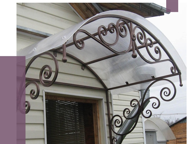 Изготовление козырьков в Троицке от 7424 руб. — заказать | ПРОЛЁТ-Трц