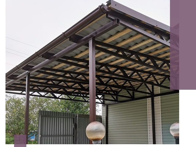 Навесы под ключ в Троицке: изготовление, монтаж и гарантия