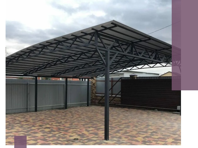 Недорогие навесы под ключ в Троицке — изготовление и монтаж