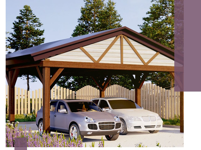 Навесы для автомобиля в Троицке — изготовление и монтаж