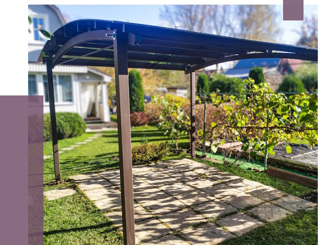 Навесы для дачи в Троицке от 12837 руб. под ключ — ПРОЛЁТ-Трц