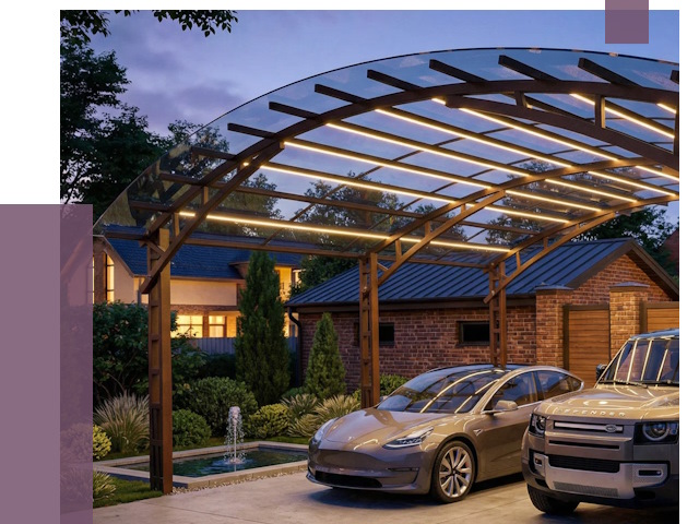 Металлические навесы в Троицке от 12786 руб. под ключ — ПРОЛЁТ-Трц