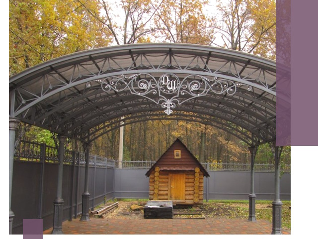 Кованые навесы премиум-класса под заказ в Троицке