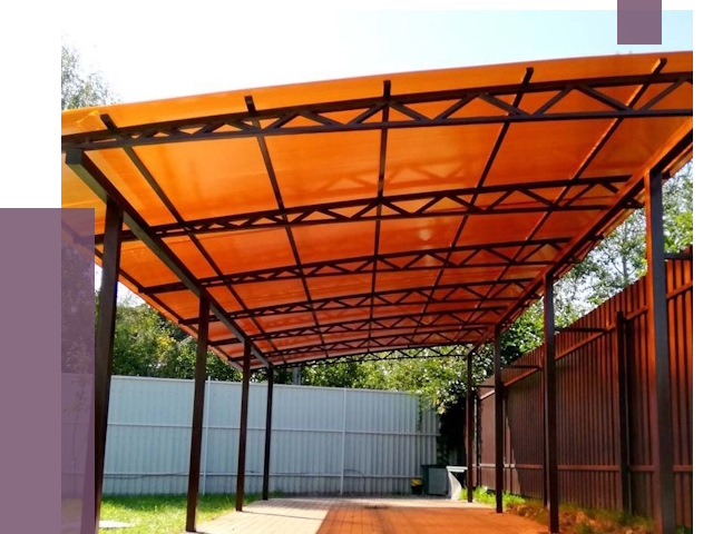 Односкатные навесы под ключ в Троицке от 13250 руб. 