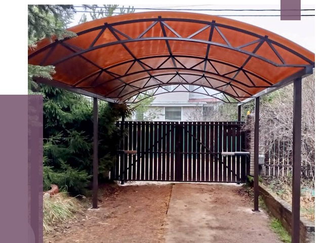 Арочные навесы в Троицке от 12837 руб. — изготовление и монтаж | ПРОЛЁТ-Трц