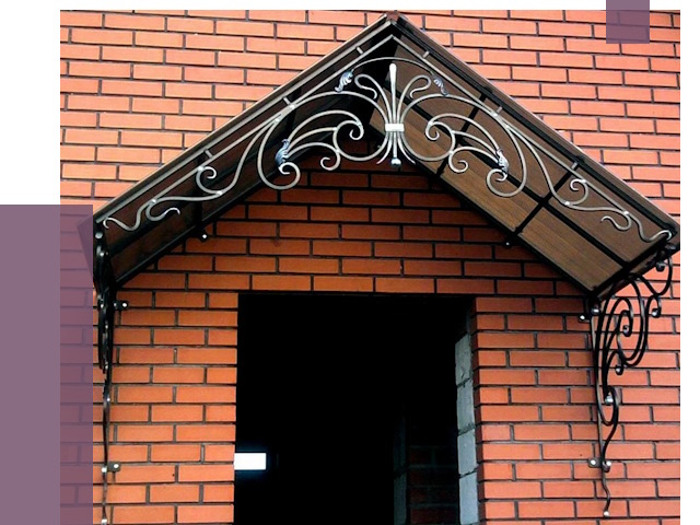 Металлические козырьки в Троицке от 10775 руб. 