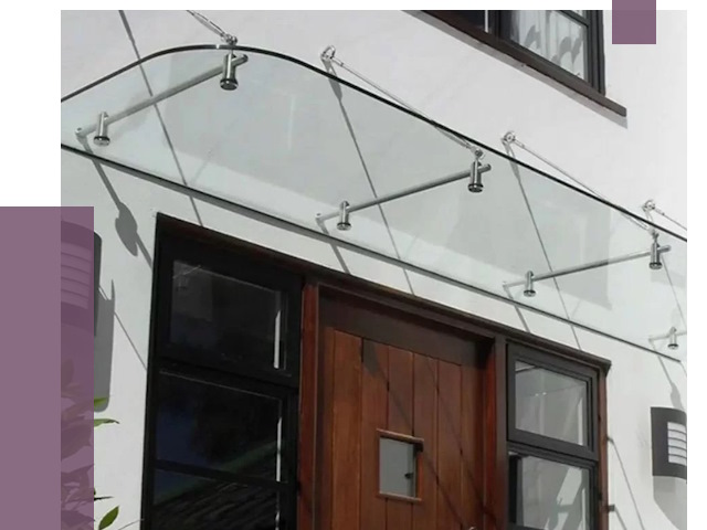 Стеклянные козырьки в Троицке от 19075 руб. | ПРОЛЁТ-Трц