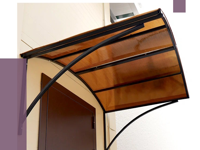 Недорогие козырьки в Троицке от 7651 руб.  | ПРОЛЁТ-Трц