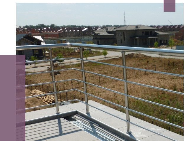 Парапеты из нержавеющей стали в Троицке от 8043 руб. за м² | ПРОЛЁТ-Трц