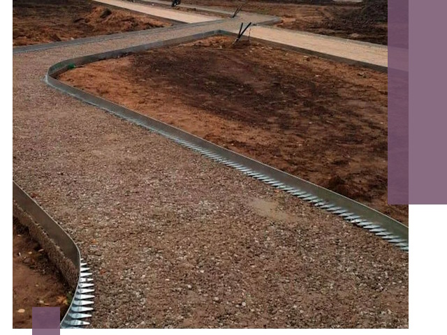 Металлические бордюры под ключ в Троицке — изготовление и монтаж