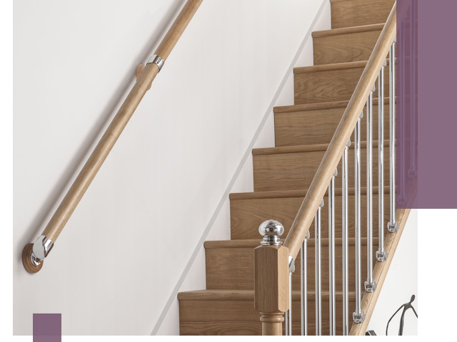 Пристенные поручни из стали и нержавейки под монтаж в Троицке